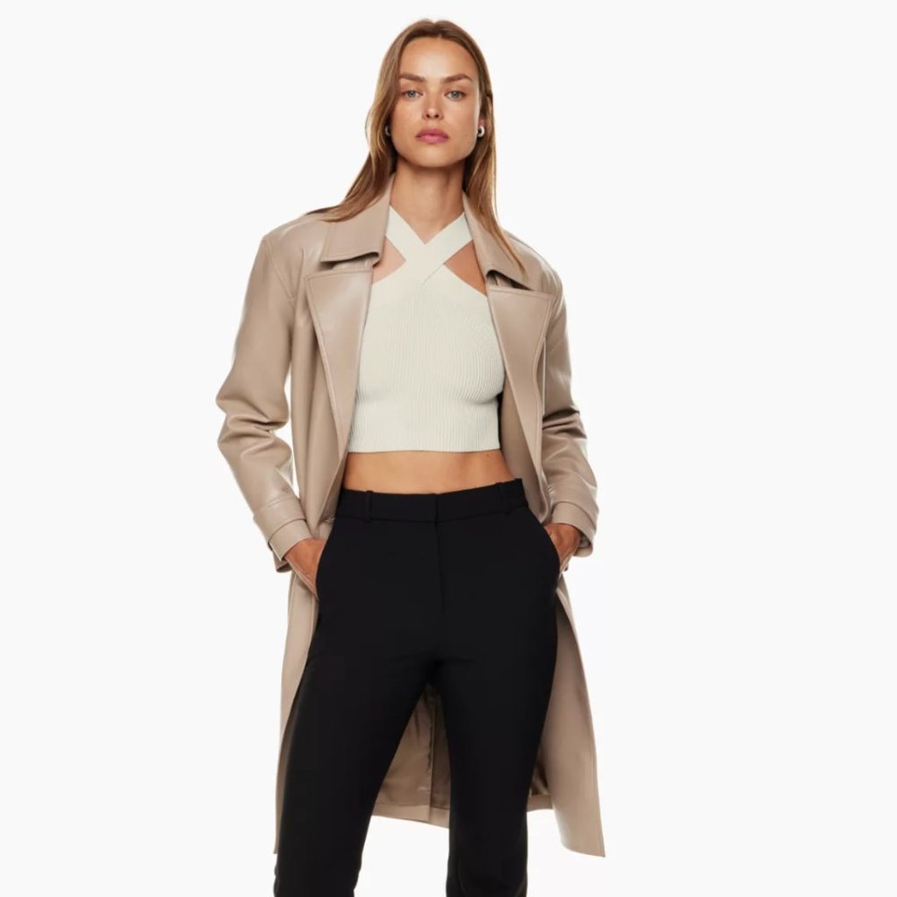Babaton Sculpt Knit Criss Cross Cropped Tank